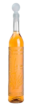 Imagen de casa Metl sobre una botella de tequila clásico reposado de 1L.